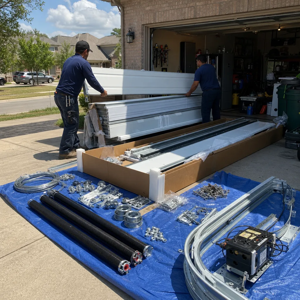 Garage Door Spring Repair in Meadows Place